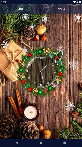 Christmas Clock Live Wallpaper screenshot 5