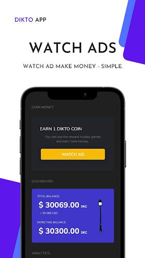 Dikto - Watch Ads & Earn Money स्क्रीनशॉट 3