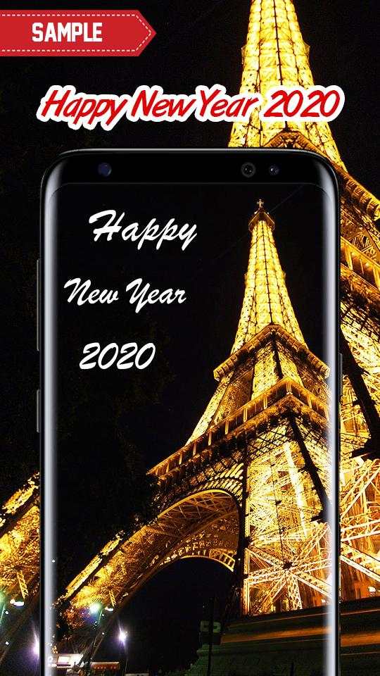 New Year 2020 Wallpaper (Eiffel) screenshot 4