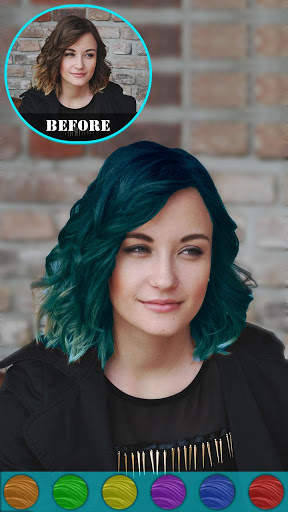 Cabina di cambia colore dei capelli screenshot 4