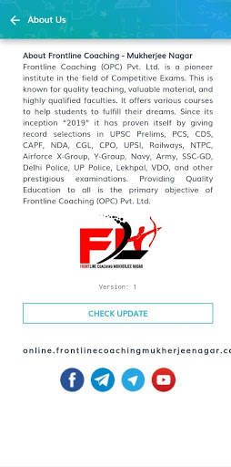 Frontline Coaching - Mukherjee Nagar screenshot 6