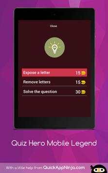 Quiz Hero Mobile Legend screenshot 13