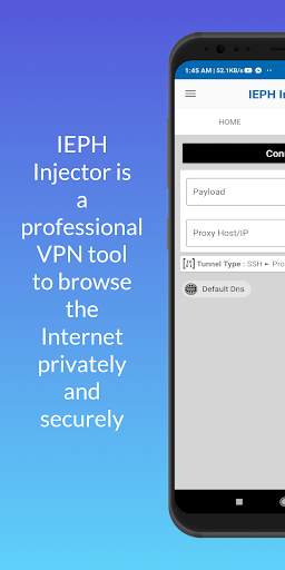 IEPH Injector - (SSH/Proxy/VPN) screenshot 1