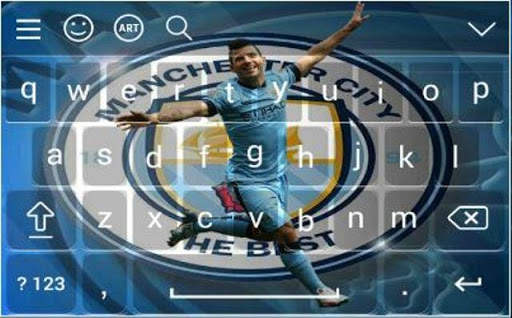 Sergio Aguero Theme Keyboard screenshot 7