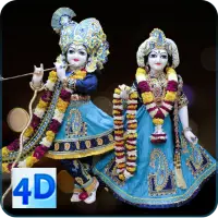 4D Radha Krishna Murti Darshan Live Wallpaper on 9Apps