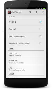 Phone Call Blocker 1 تصوير الشاشة