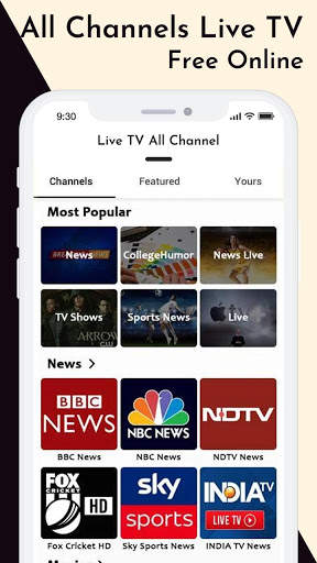 Live TV All Channels Free Online screenshot 5