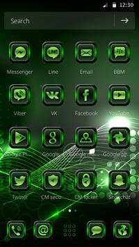 High Tech Green Launcher Theme screenshot 3