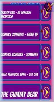 Zombies Disney - Piano Games screenshot 2