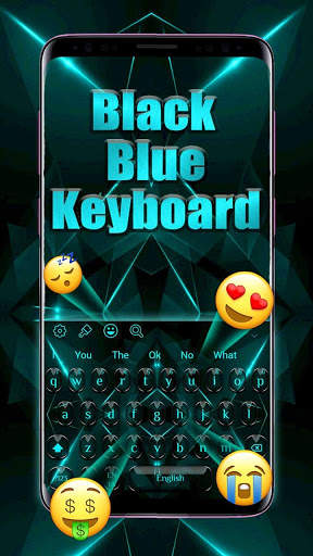 Black Blue Light Keyboard screenshot 3
