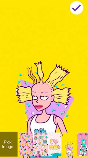 Girl Retro 90's Pop Art Teen Screen Lock screenshot 3
