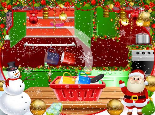 Christmas Kitchen Cleaning-Hidden Objects Cleaning screenshot 4