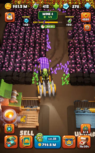 Idle Zombie Miner: Gold Tycoon screenshot 9