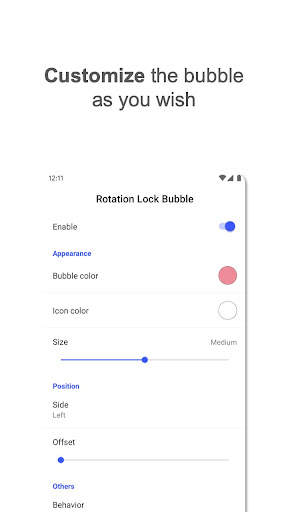 Rotation Lock Bubble screenshot 2