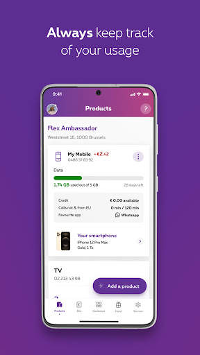 MyProximus screenshot 1