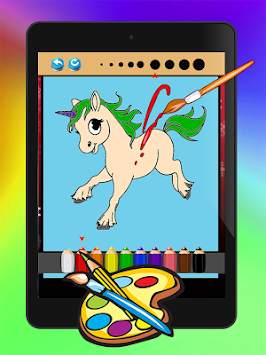 Unicorn Horse Coloring Book screenshot 7