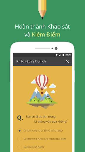 surveyon - Tiền mặt & Niềm vui screenshot 1