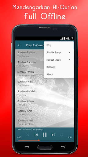 Al Quran MP3 (Full Offline) screenshot 1