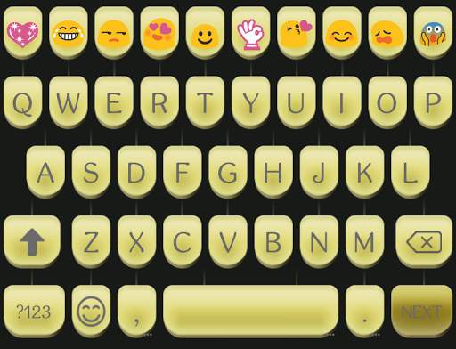 Yellow Type Writer Keyboard स्क्रीनशॉट 4