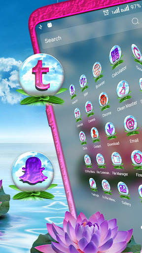 Blue Ocean Lotus Launcher screenshot 3