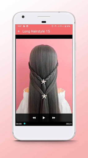 Long Hairstyle - Video Step By Step Offline screenshot 4