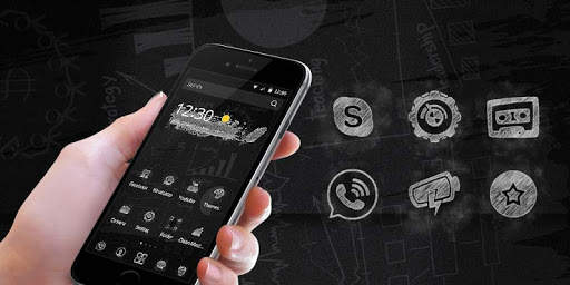 Black Board Graffiti Theme screenshot 2
