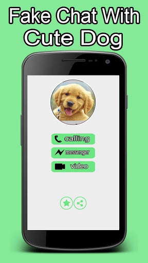 Cute Dog Prank Call - Fake Call 1 تصوير الشاشة