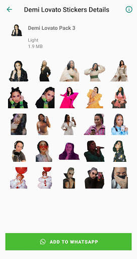 Demi Lovato Stickers App for WhatsApp screenshot 4