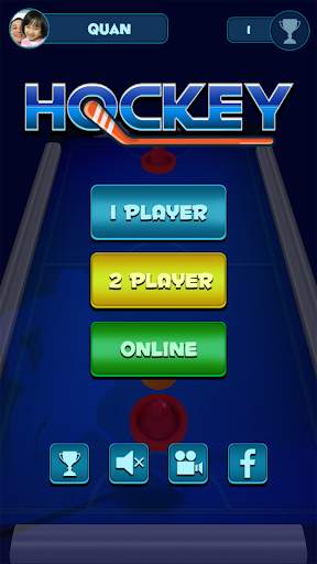 Air Hockey Game (1, 2 Players) screenshot 1