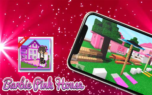 Mod barbie Pink House Minecraft 2021 screenshot 5
