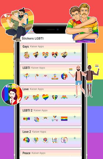 Gay animated stickers for whatsapp WAStickerapps screenshot 2