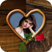 Bingakai Foto Kayu  - Romantic Love Frame 1.0.3