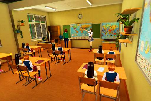 real High School Girl Simulator games screenshot 12