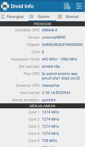Droid Hardware Info screenshot 2