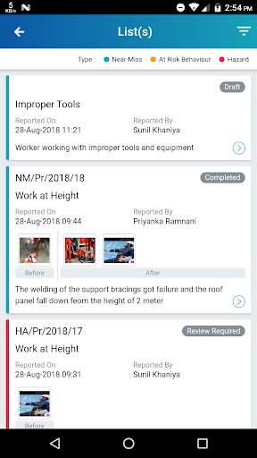 AART Hazard Reporting 4 تصوير الشاشة