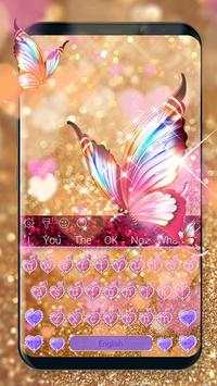 Glitter Sparkling Butterfly Keyboard screenshot 1