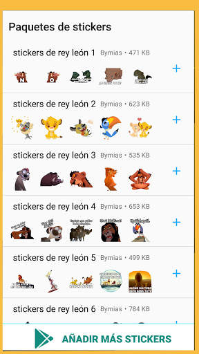 Lion King Stickers for WhatsApp - WAStickerApps screenshot 1