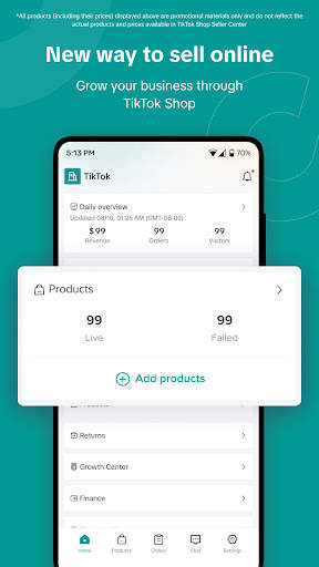 TikTok Shop Seller Center screenshot 1