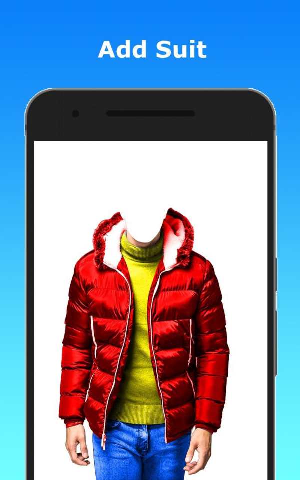 Men Winter Jacket Photo Editor 2019 screenshot 1