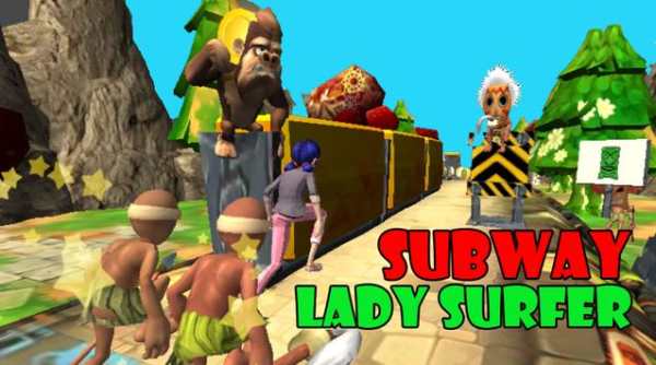 Subway lady train dash скриншот 3