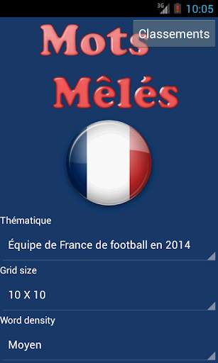 Mots Mêlés en Français screenshot 1