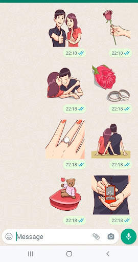 Romance Stickers For Whatsapp screenshot 2