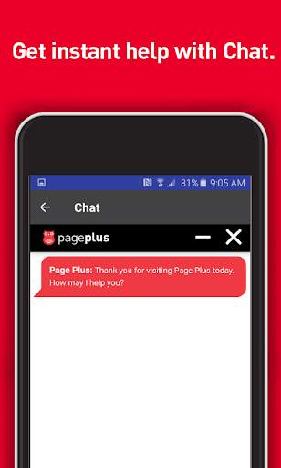 Page Plus My Account screenshot 1