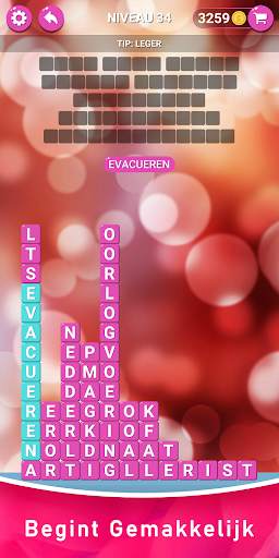 Woord Puzzels - Mooi kruiswoordpuzzel Woordspel screenshot 1