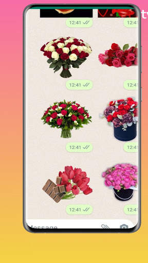 Animated  Flowers Stickers For WhatsApp screenshot 2