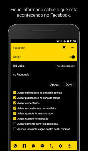 AlertBee Free - Notificações por voz screenshot 3