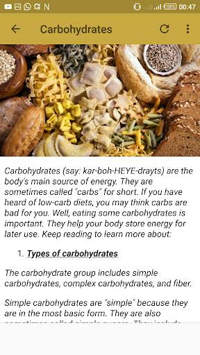 Nutrition basics screenshot 2