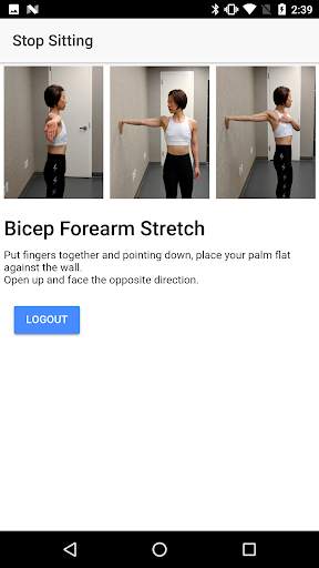 Stop Sitting - Workout Reminder using Google Home screenshot 1