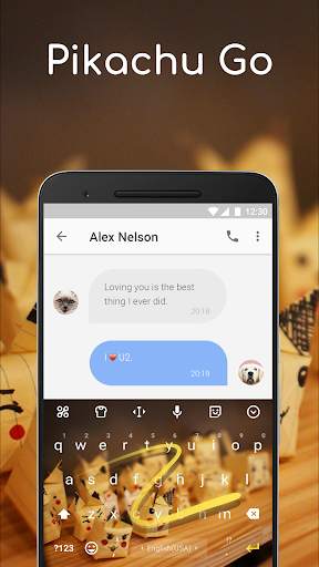 Cute Keyboard Theme for Pikashu screenshot 4