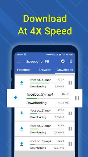 Speedy for FB - Video Downloader For Facebook screenshot 6